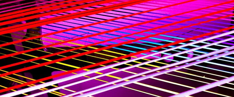 Colorful lines crossing