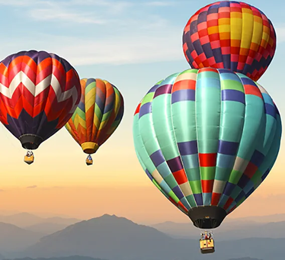  Hot air balloons